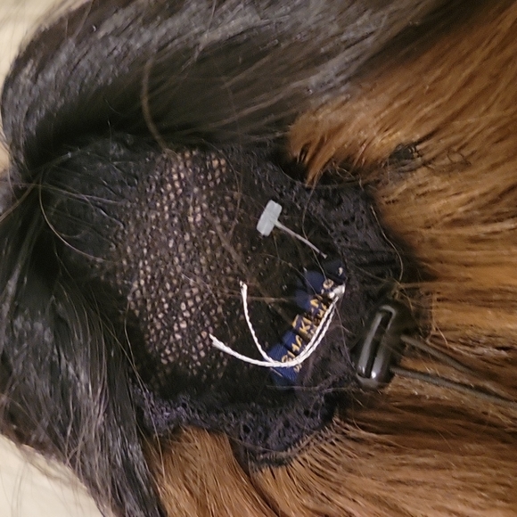 Drawstring Ombre Light Black to Golden Brown Ponytail NWT - Picture 7 of 9